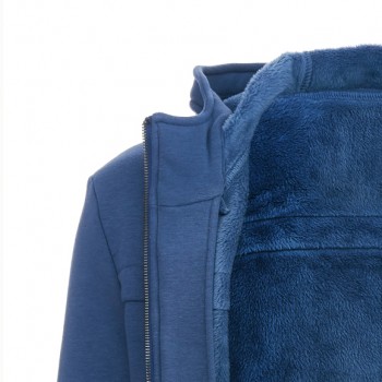 Худи-куртка утепленная светло-синий цвет